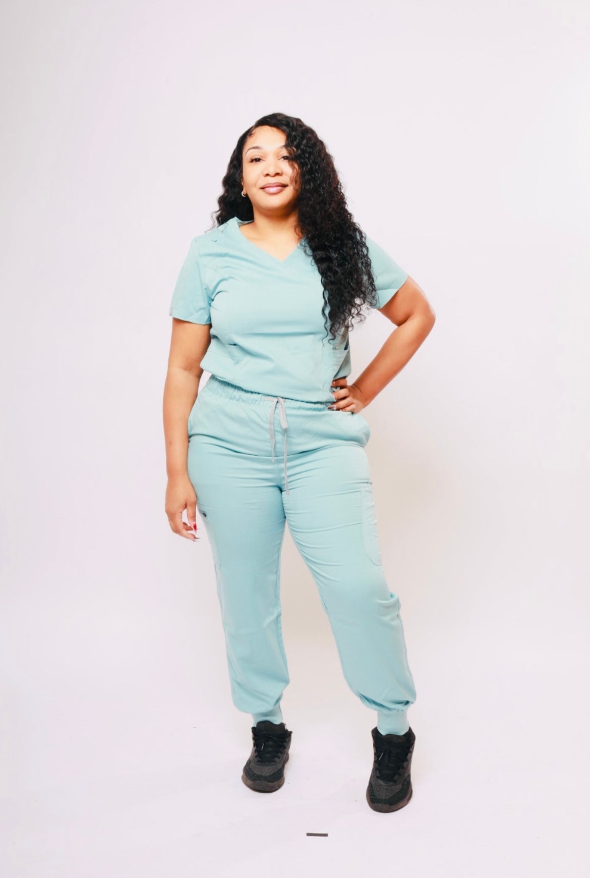 Turquoise Essential Classic Scrub Set.