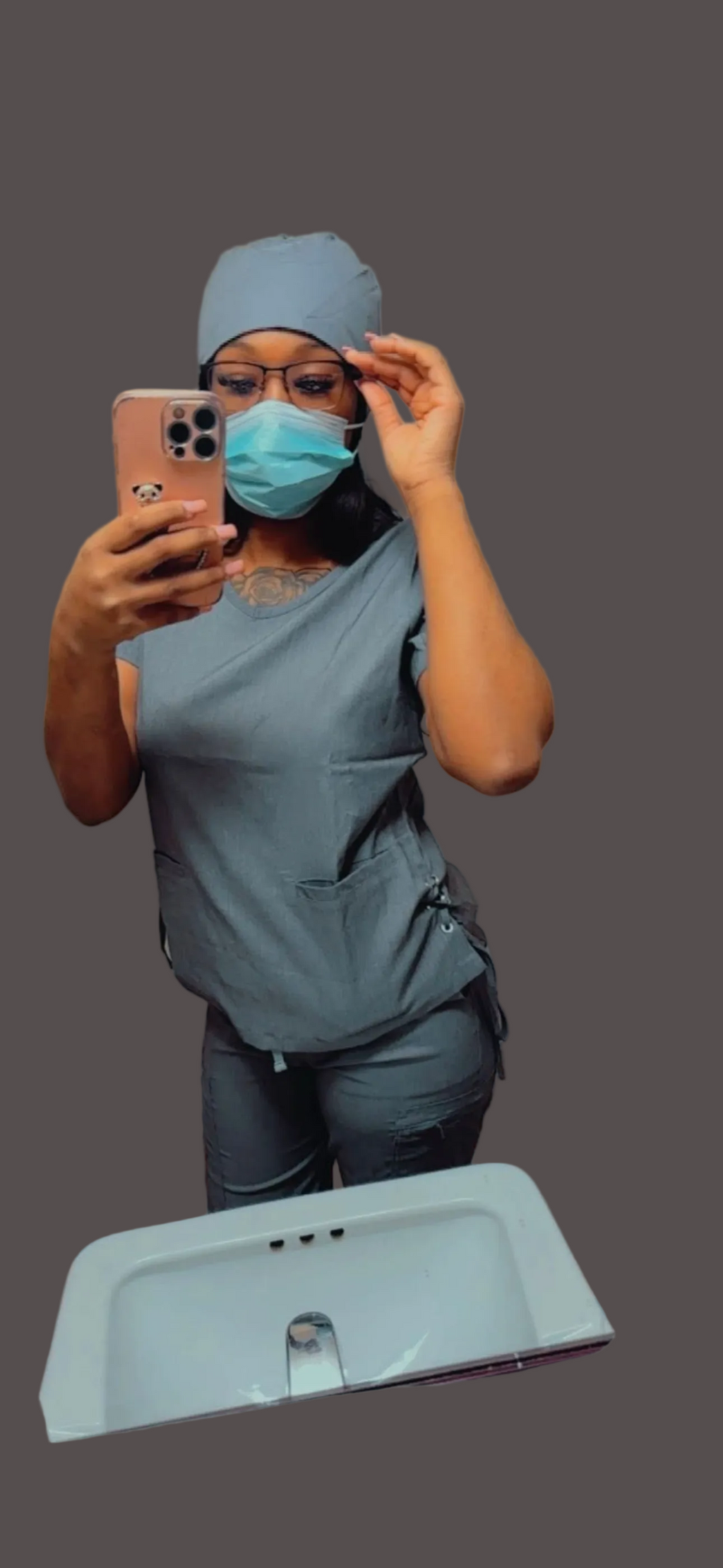 Grey Luxe Comfy Set with Side Tie Detail