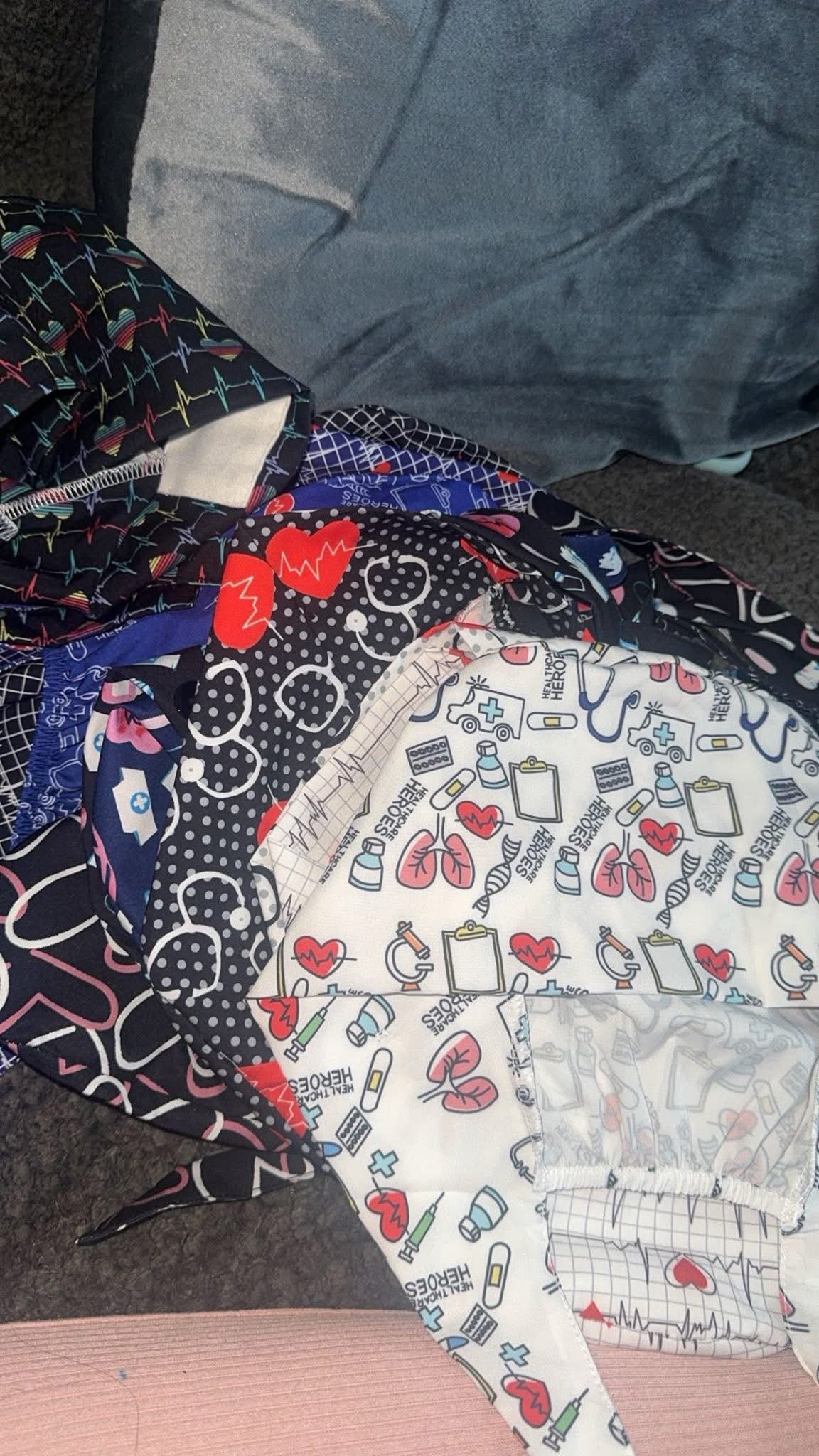 Solid & Multi-Color Scrub Caps